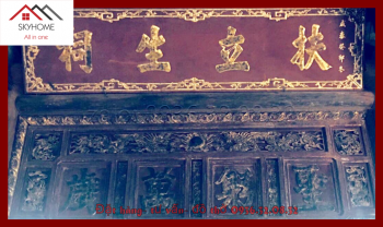 Hoành phi câu đối gỗ hương